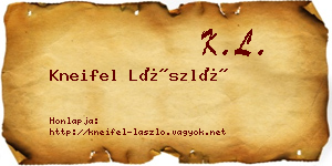 Kneifel László névjegykártya